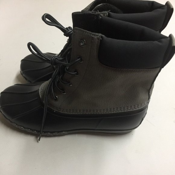 Weatherproof Vintage Men\'s Adam II Duck Boots Leather Black Gray Size 8M main image 4